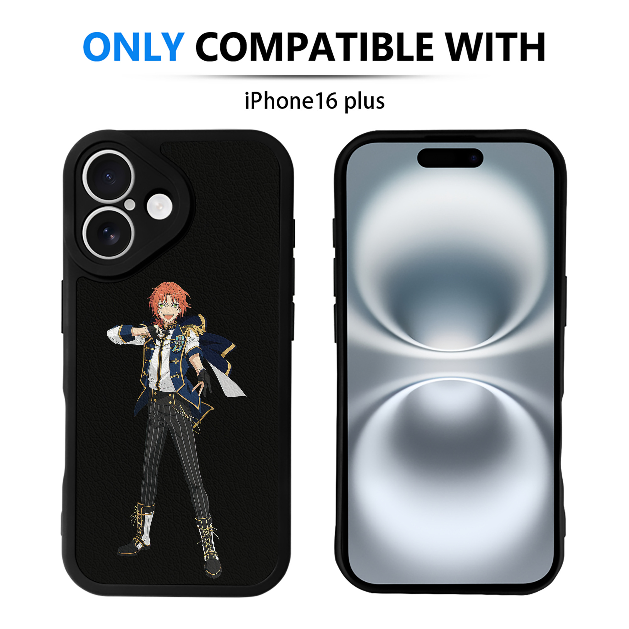 （画像用） あんさんぶるスターズ! Ensemble Stars 【iPhone 16シリーズ対応】シリコンスマホケース（レザー調） 材質：シリコン